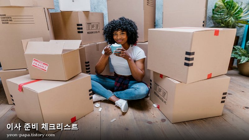 이사 준비 일정 계획표