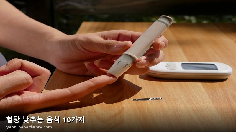 혈당 조절 원리 이미지